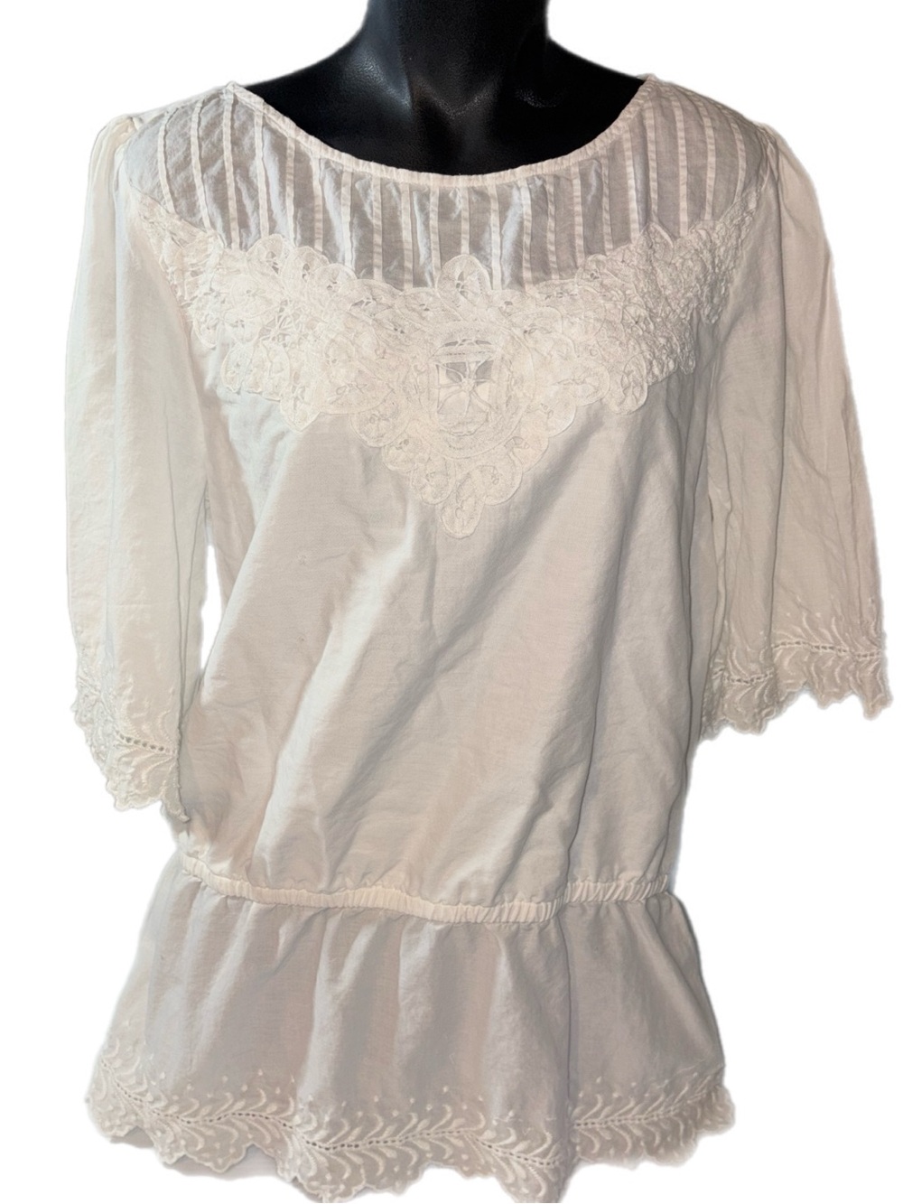 Ralph Lauren White Lace Tunic 100% Cotton